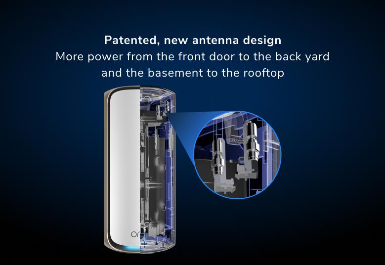 Orbi RBKE973S Patented, new antenna design