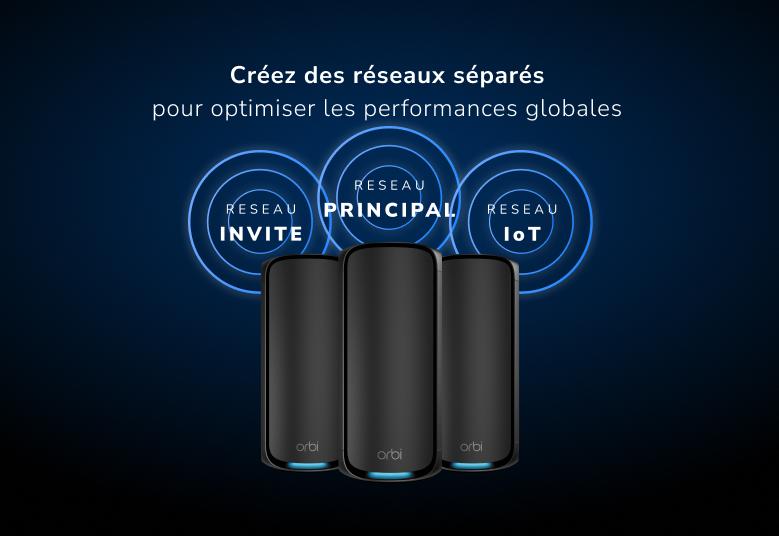 Orbi RBE973S Create separate networks  to optimize overall performance