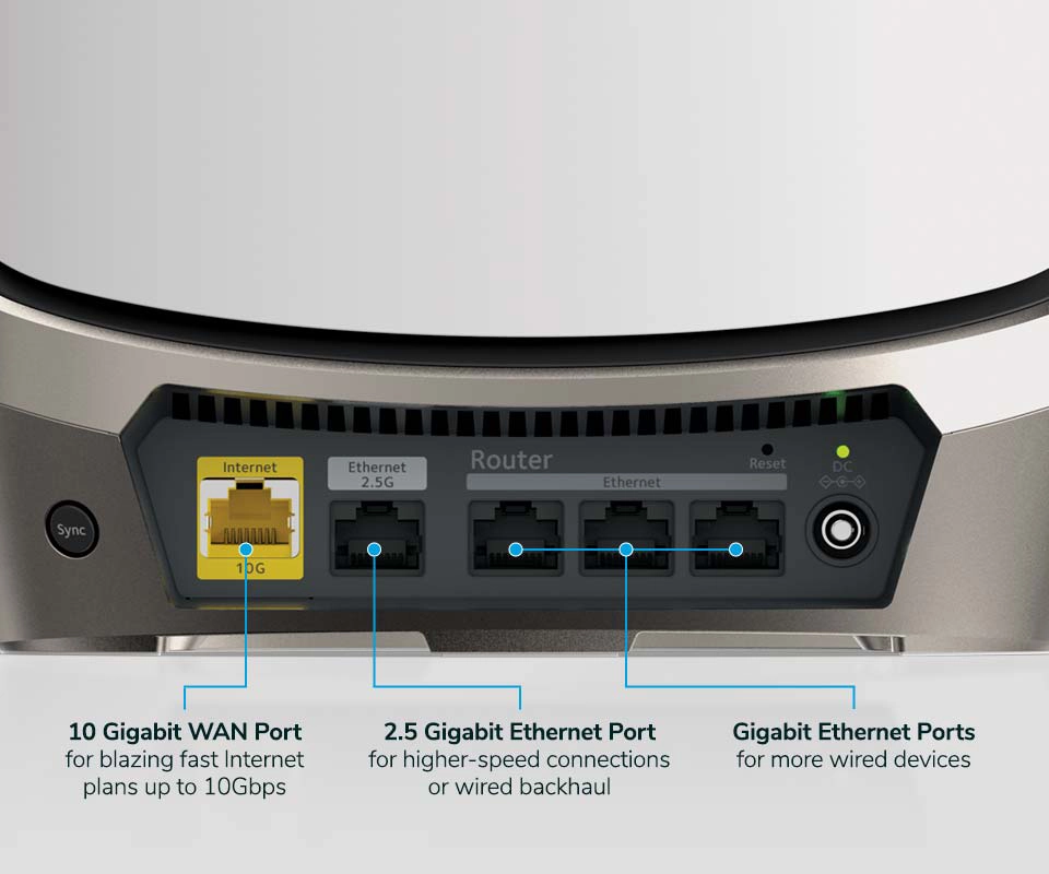 netgear wired connection